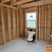 목조주택 아쿠아 수발포경질폼 시공